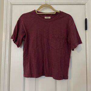 Madewell Burgundy Short Sleeve T-Shirt